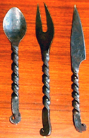 Iron Forged Cutlery Set