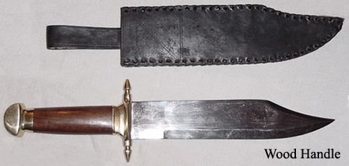 Naval Bowie Knife Wood