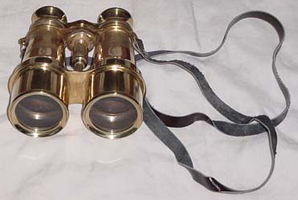 19th Cent Brass Binocular