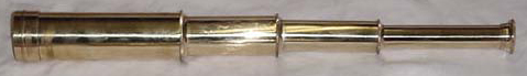 Small Brass 3 Draw Telescope